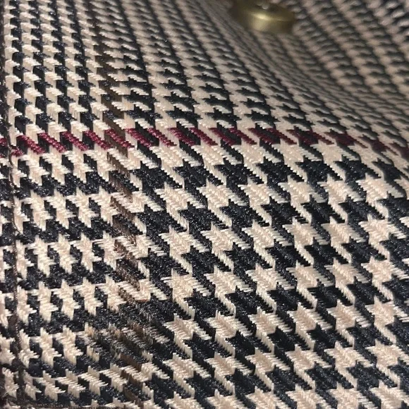 Ralph Lauren Houndstooth Shoulder Bag in Brown and Black - Picture 4 of 5